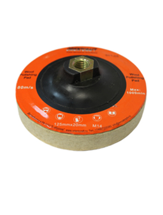 Круг полировальный войлочный на УШМ 125x20 мм. Orientсraft